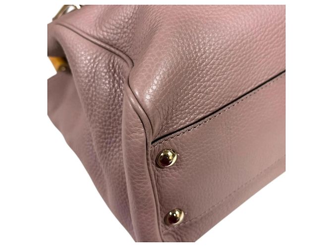 Borsa a Spalla Gucci Bamboo Rosa - vista 9