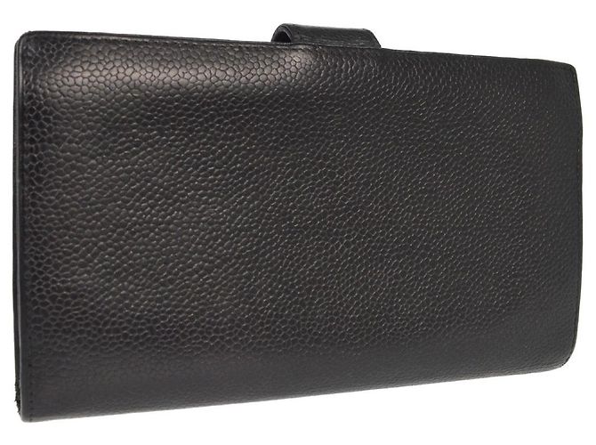 Chanel Timeless CC French Caviar Long Nero - vista 2