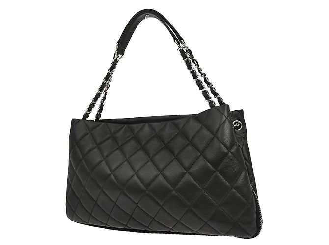 Chanel Timeless CC Expandable Tote aus gestepptem Caviar Large Schwarz - Ansicht 2