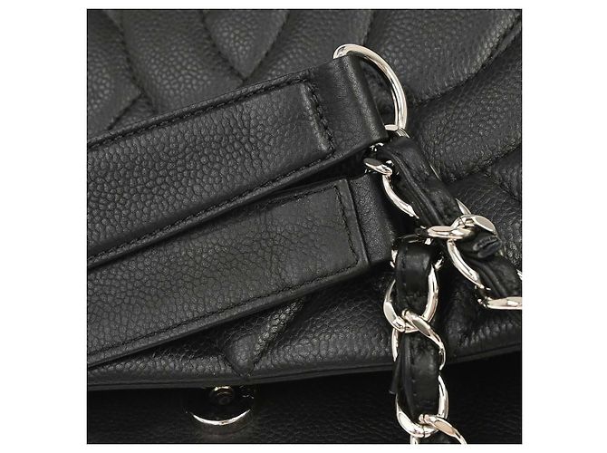 Chanel Timeless CC Expandable Tote aus gestepptem Caviar Large Schwarz - Ansicht 6