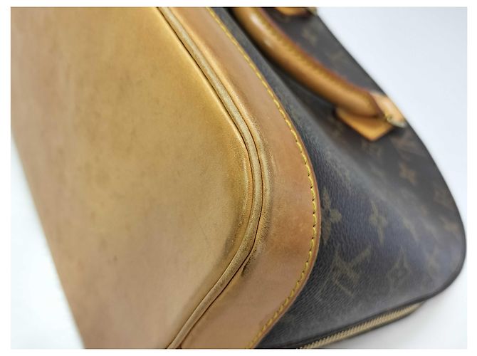 Louis Vuitton Vintage Alma Monogram Canvas PM Marrone - vista 7