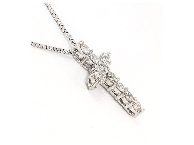 Autre Marque Colar de ouro branco 18K e diamantes Dourado - vista 2