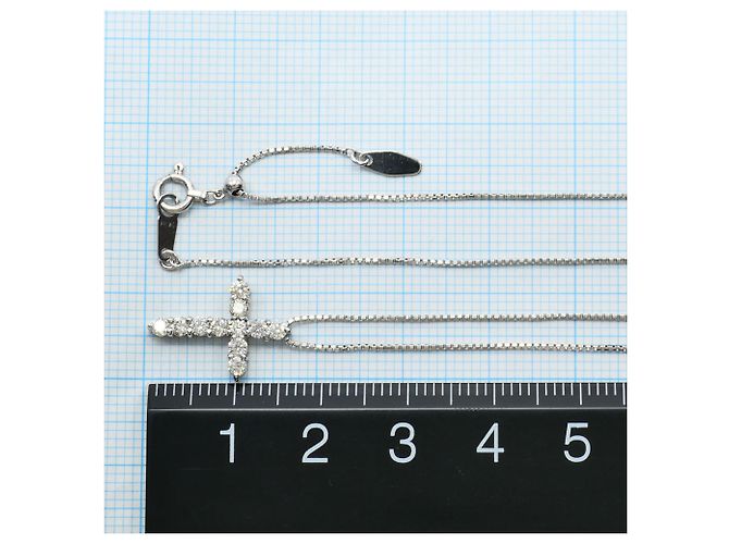 Autre Marque Colar de ouro branco 18K e diamantes Dourado - vista 5