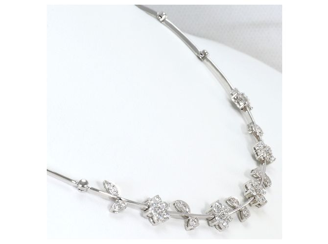 Autre Marque 18K Weißgoldkette mit Diamant Golden - Ansicht 2