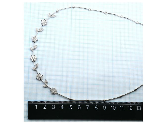 Autre Marque 18K Weißgoldkette mit Diamant Golden - Ansicht 5