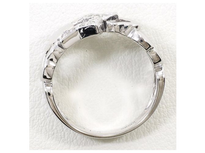 Autre Marque 18K Weißgold-Ring mit Diamant Golden - Ansicht 3
