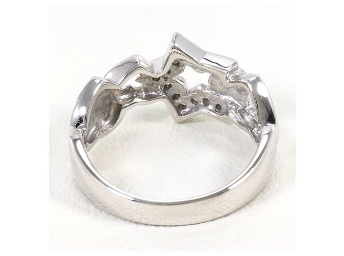 Autre Marque 18K Weißgold-Ring mit Diamant Golden - Ansicht 4