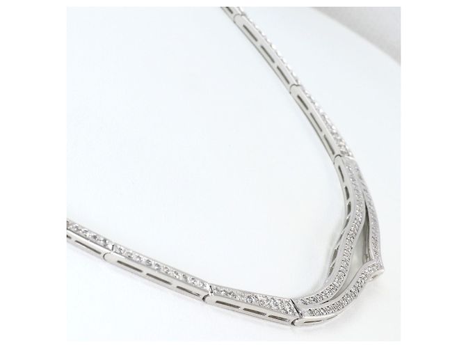 Autre Marque 18K Weißgoldkette mit Diamant Golden - Ansicht 2