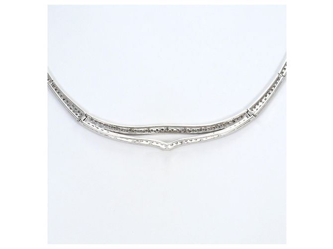 Autre Marque 18K Weißgoldkette mit Diamant Golden - Ansicht 3
