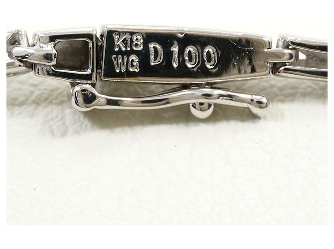 Autre Marque 18K Weißgoldkette mit Diamant Golden - Ansicht 5