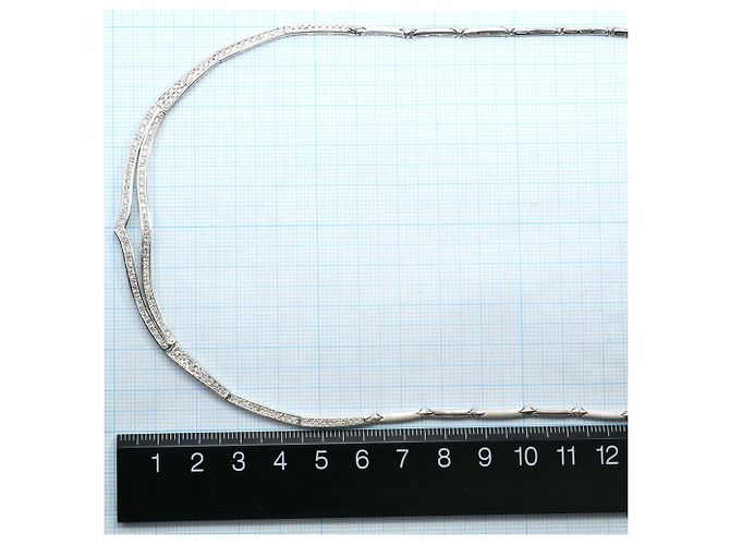 Autre Marque 18K Weißgoldkette mit Diamant Golden - Ansicht 6