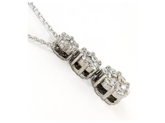 Autre Marque Elegante collana in oro bianco 18K e diamanti D'oro - vista 2