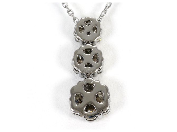 Autre Marque Elegante collana in oro bianco 18K e diamanti D'oro - vista 3