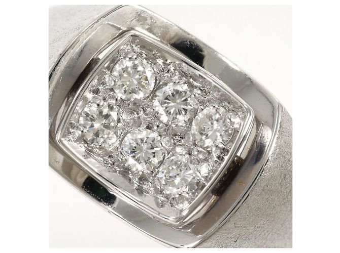 Autre Marque 18K Weißgold Diamantring Golden - Ansicht 2