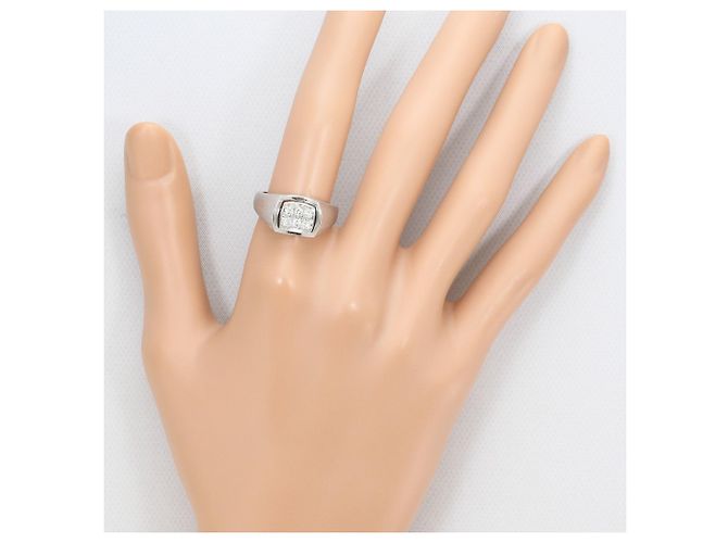 Autre Marque 18K Weißgold Diamantring Golden - Ansicht 7