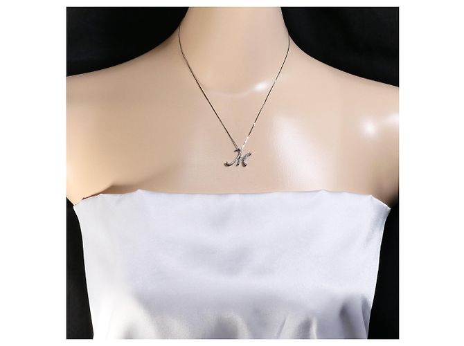 Autre Marque 18K Weißgoldkette mit Diamant Golden - Ansicht 6