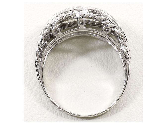 Autre Marque 18K Weißgold-Ring mit Diamant Golden - Ansicht 3