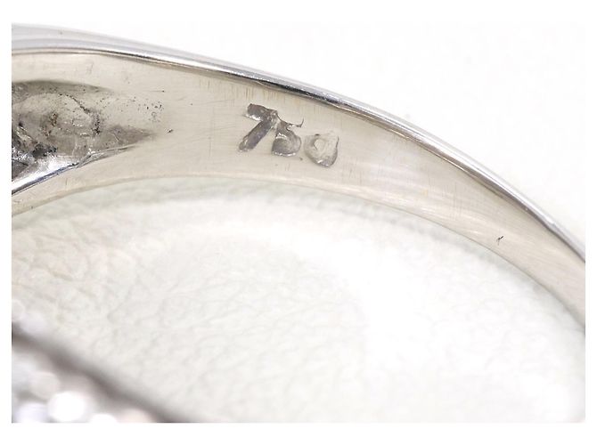 Autre Marque 18K Weißgold-Ring mit Diamant Golden - Ansicht 5