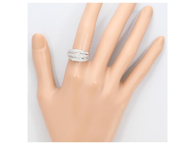 Autre Marque 18K Weißgold-Ring mit Diamant Golden - Ansicht 6