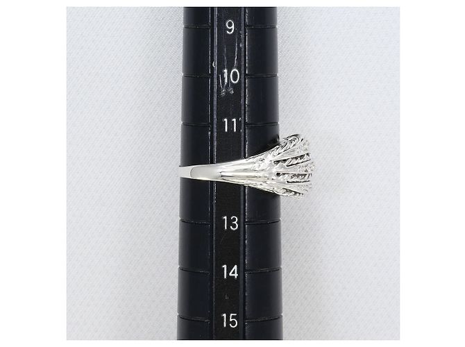Autre Marque 18K Weißgold-Ring mit Diamant Golden - Ansicht 7