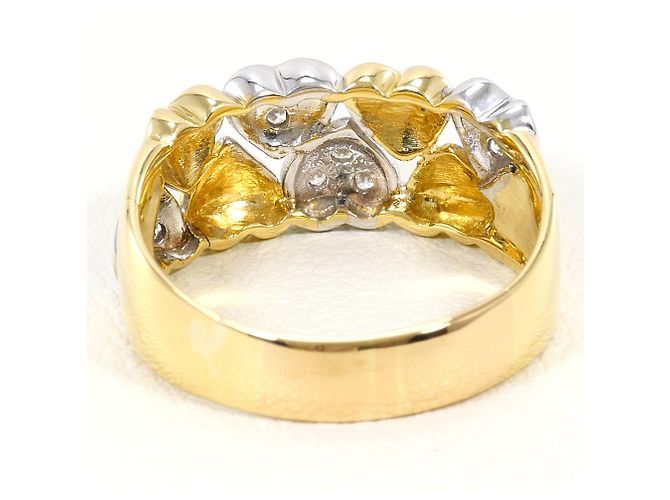 Autre Marque 18K Goldring mit Diamant Golden - Ansicht 4