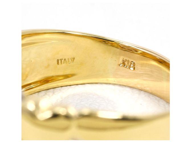 Autre Marque 18K Goldring mit Diamant Golden - Ansicht 5