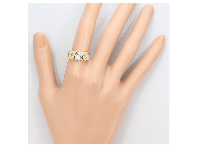 Autre Marque 18K Goldring mit Diamant Golden - Ansicht 6