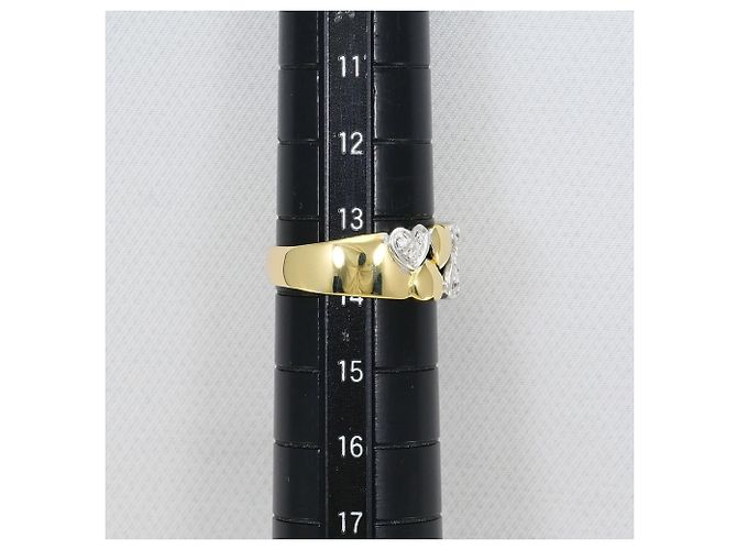 Autre Marque 18K Goldring mit Diamant Golden - Ansicht 7