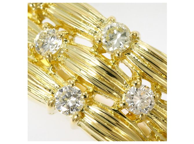 Autre Marque 18K Gelbgold-Ring mit Diamant Golden - Ansicht 2