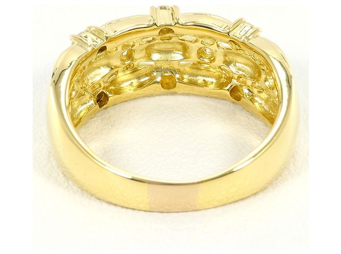 Autre Marque 18K Gelbgold-Ring mit Diamant Golden - Ansicht 4