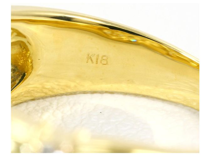 Autre Marque 18K Gelbgold-Ring mit Diamant Golden - Ansicht 5