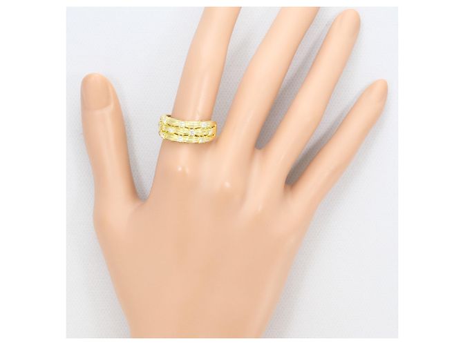 Autre Marque 18K Gelbgold-Ring mit Diamant Golden - Ansicht 7