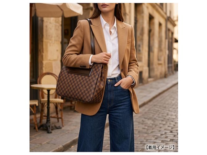 Borsa Tote Louis Vuitton Parioli PM Damier Marrone - vista 14
