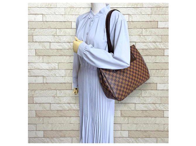 Borsa Tote Louis Vuitton Parioli PM Damier Marrone - vista 2