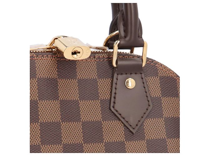 Borsa a tracolla Louis Vuitton Alma BB Damier Marrone - vista 11