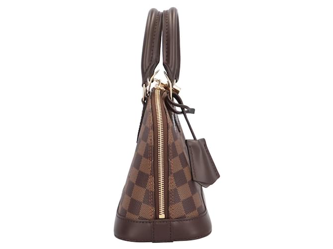 Borsa a tracolla Louis Vuitton Alma BB Damier Marrone - vista 4