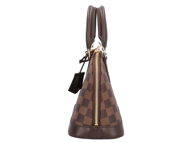 Borsa a tracolla Louis Vuitton Alma BB Damier Marrone - vista 5