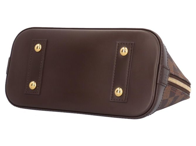 Borsa a tracolla Louis Vuitton Alma BB Damier Marrone - vista 7