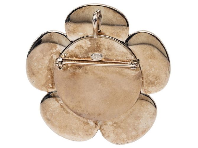 Timeless Spilla Vintage Camelia Chanel Bianco - vista 2