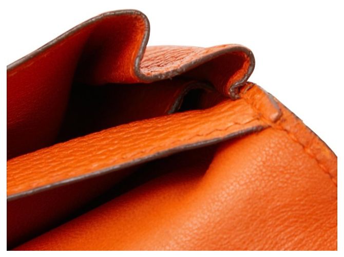 Hermès Hermes Dogon GM Bifold Long Wallet Orange - Ansicht 12