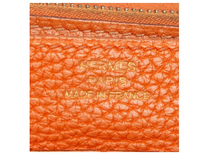 Hermès Hermes Dogon GM Bifold Long Wallet Orange - Ansicht 15