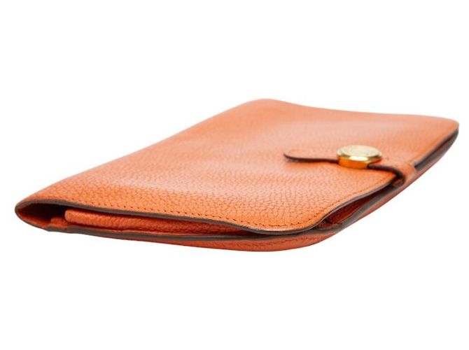 Hermès Hermes Dogon GM Bifold Long Wallet Orange - Ansicht 5