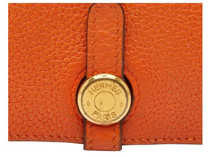 Hermès Hermes Dogon GM Bifold Long Wallet Orange - Ansicht 6
