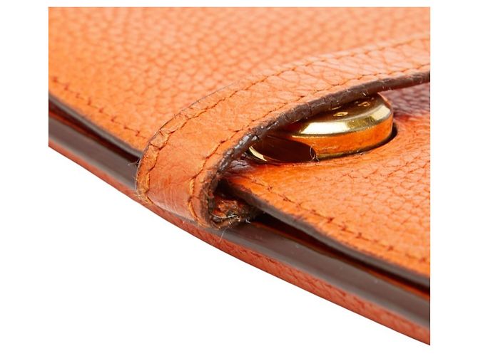 Hermès Hermes Dogon GM Bifold Long Wallet Orange - Ansicht 8