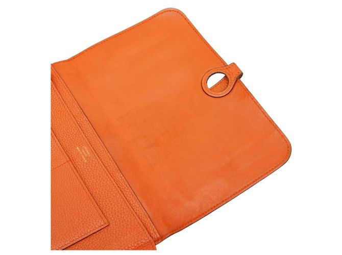 Hermès Hermes Dogon GM Bifold Long Wallet Orange - Ansicht 9