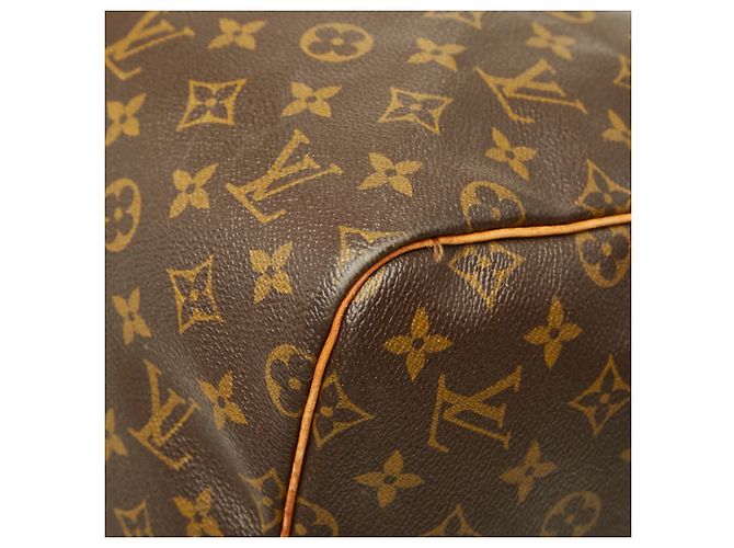 Louis Vuitton Monogram Keepall Bandoulière 55 Borsa Boston Marrone - vista 4
