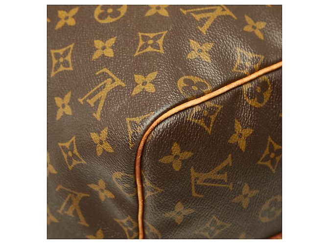 Louis Vuitton Monogram Keepall Bandoulière 55 Borsa Boston Marrone - vista 6