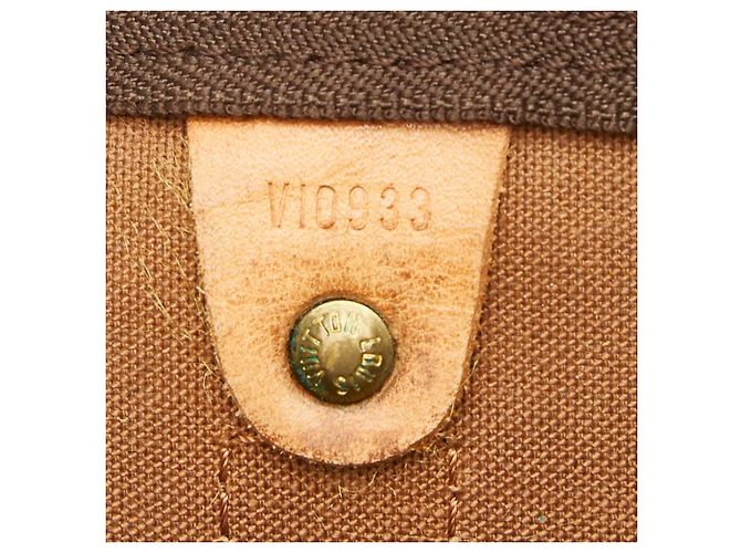 Louis Vuitton Monogram Keepall Bandoulière 55 Borsa Boston Marrone - vista 9