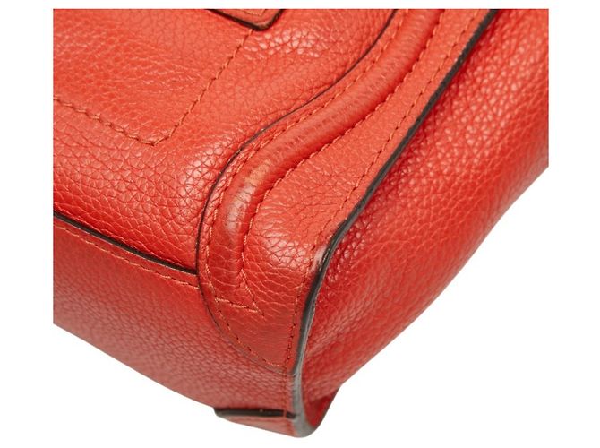 Céline Celine Luggage Nano Shopper Handtasche Rot - Ansicht 4
