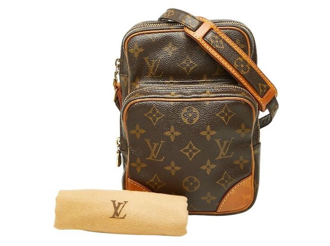 Borsa a tracolla Louis Vuitton Monogram Amazon Marrone - vista 11